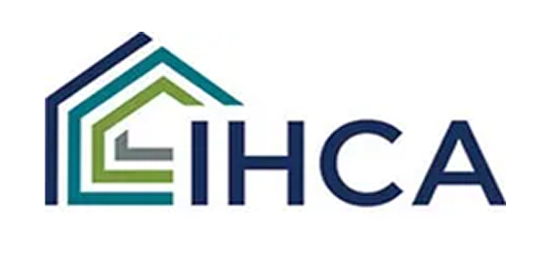 IHCA logo with overlapping house shapes